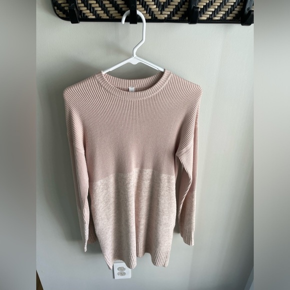 Lululemon Restful Intention Cashmere Wool Blend Sweater Dress - Blush Pink - XS - Picture 9 of 15